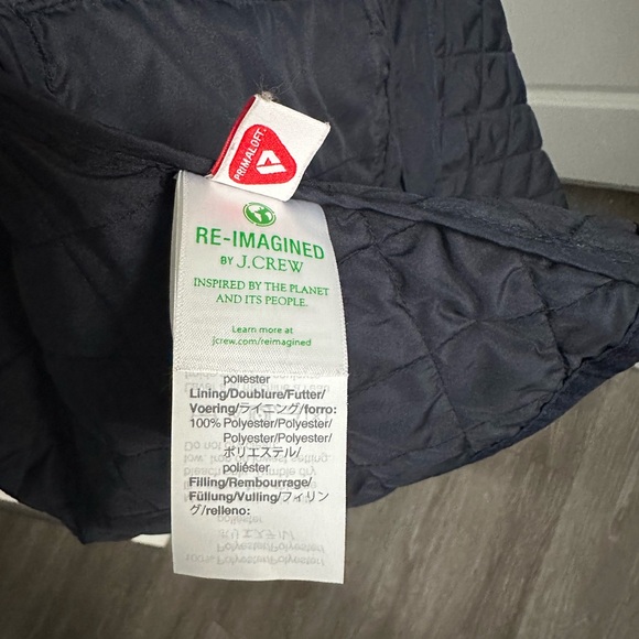 J.Crew Navy Quilted Field Jacket Size XS Like New - Picture 11 of 11